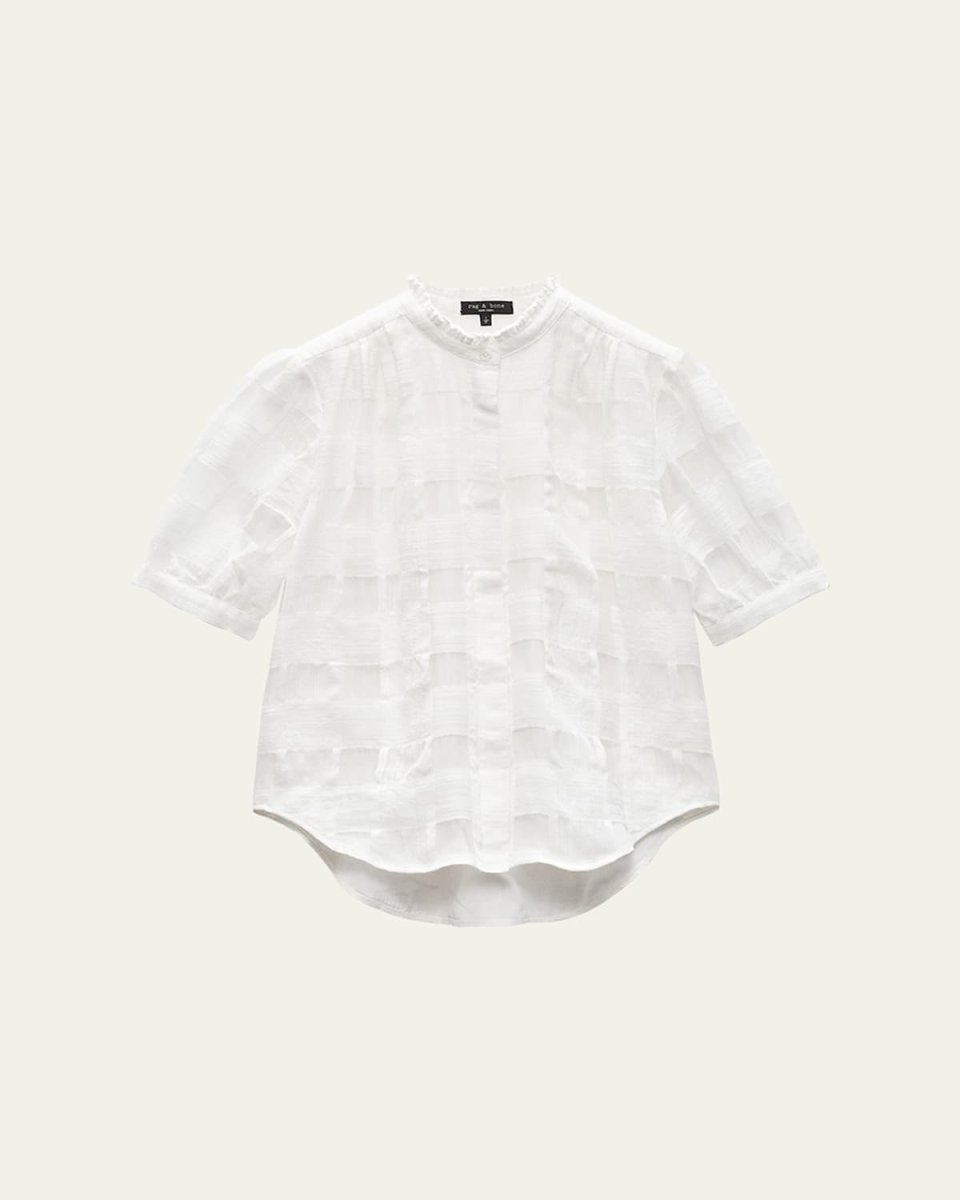 Jordan Plaid Short-Sleeve Top